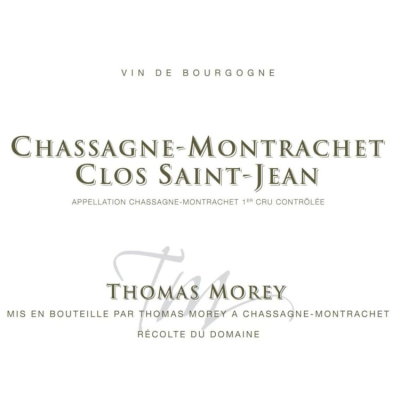 Thomas Morey Chassagne-Montrachet Clos Saint Jean Blanc 2021 (6x75cl)