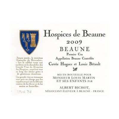 Francois Martenot Hospices Beaune Hugues Louis Betault 2015 (6x75cl)