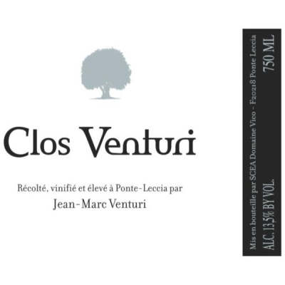 Jean Marc Venturi Clos Venturi Rouge 2020 (12x75cl)