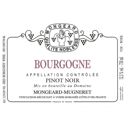 Mongeard Mugneret Bourgogne Pinot Noir 2020 (6x75cl)