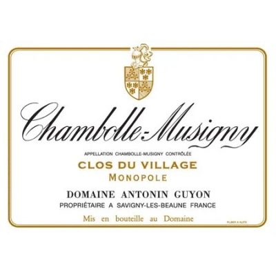 Antonin Guyon Chambolle-Musigny Clos Village 2022 (6x75cl)