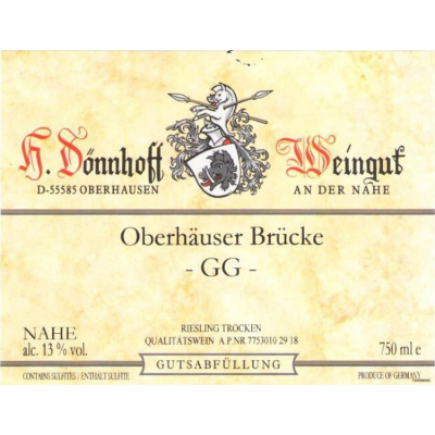Donnhoff Oberhauser Brucke Riesling GG Auction 2019 (6x75cl)