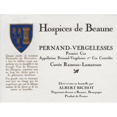 Hospices Beaune Albert Bichot Pernand Vergelesses 1er Cru Cuvee Rameau Lamarosse 2008 (12x75cl)