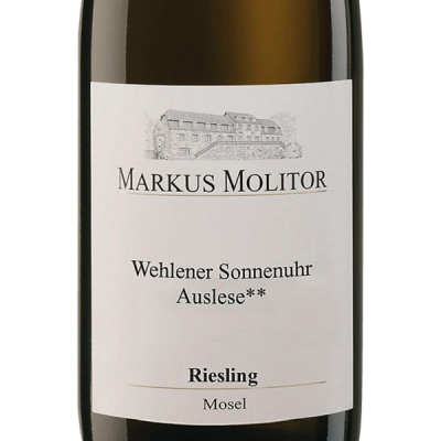Molitor Markus Wehlener Sonnenuhr Riesling Auslese 2* (White Capsule) 2016 (6x75cl)