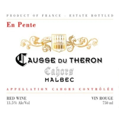 Causse Theron Cahors Malbec Pente 2021 (6x75cl)
