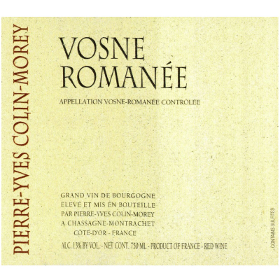 Pierre-Yves Colin-Morey Vosne-Romanee 2022 (6x75cl)