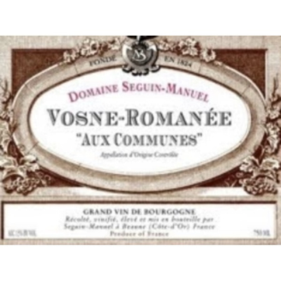 Seguin Manuel Vosne-Romanee Aux Communes 2016 (1x75cl)