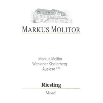 Markus Molitor Wehlener Klosterberg Riesling Auslese 3* Goldkapsel 2015 (6x75cl)