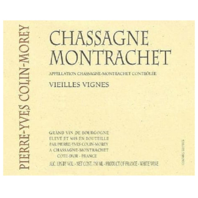 Pierre Yves Colin Morey Chassagne-Montrachet Vv 2018 (6x75cl)