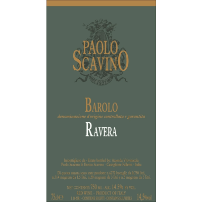 Paolo Scavino Barolo Ravera 2020 (6x75cl)