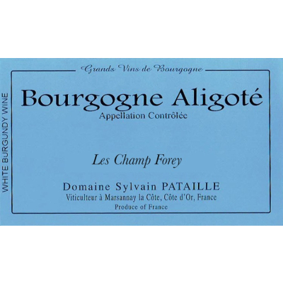 Sylvain Pataille Bourgogne Aligote Champ Forey 2021 (6x75cl)