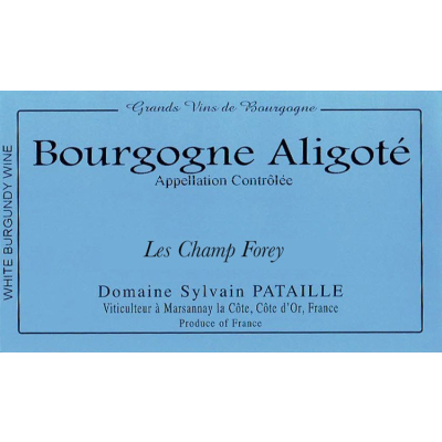 Sylvain Pataille Bourgogne Aligote Champ Forey 2022 (6x75cl)