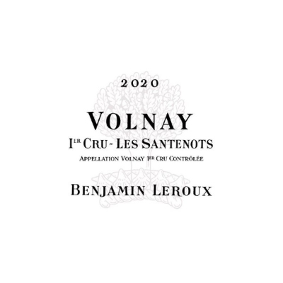 Benjamin Leroux Volnay 1er Cru Santenots 2022 (6x75cl)