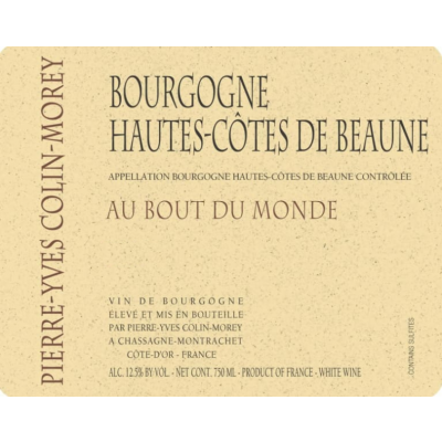 Pierre Yves Colin Morey Bourgogne Hautes Cotes de Beaune Au Bout du Monde 2020 (1x75cl)