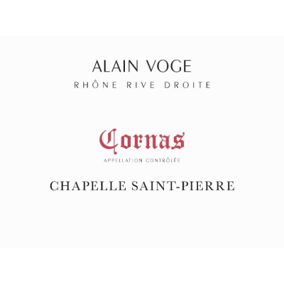 Alain Voge Cornas Chapelle Saint-Pierre 2021 (6x75cl)