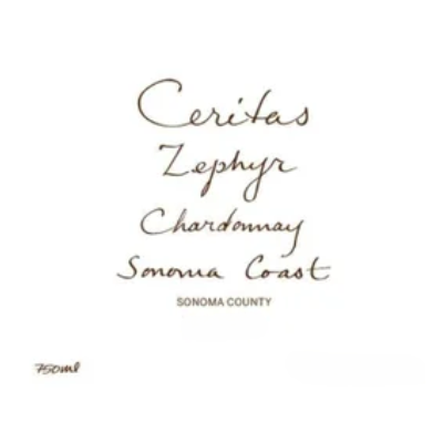 Ceritas Sonoma County Zephyr Chardonnay 2021 (6x75cl)