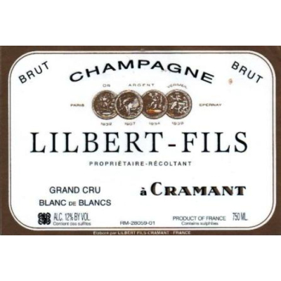 Lilbert-Fils Cramant Grand Cru Blanc de Blancs Brut NV NV (1x75cl)