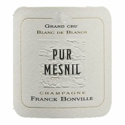 Franck Bonville Grand Cru Pur Mesnil Blanc de Blancs 2018 (6x75cl)