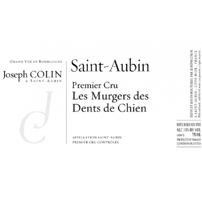 Joseph Colin Saint-Aubin 1er Cru Les Murgers des Dents de Chien 2022 (6x75cl)
