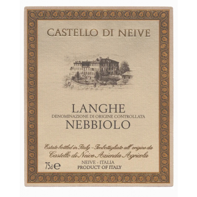 Castello di Neive Langhe Nebbiolo 2020 (6x75cl)