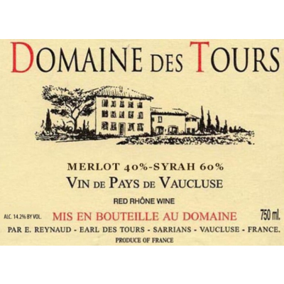 Domaine des Tours Merlot Syrah Vaucluse 2007 (12x75cl)