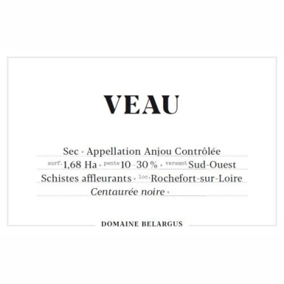 Belargus Anjou Veau 2019 (6x75cl)