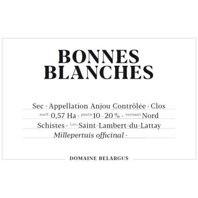 Belargus Anjou Bonnes Blanches 2020 (6x75cl)