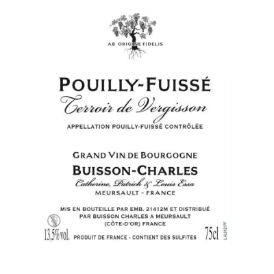 Buisson-Charles Pouilly-Fuisse Terroir de Vergisson 2020 (12x75cl)