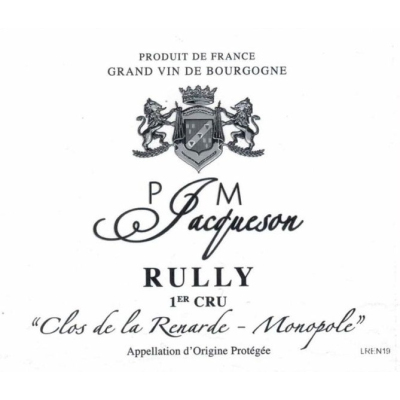 Jacqueson (Paul & Marie) Rully 1er Cru Clos La Renarde 2021 (6x75cl)