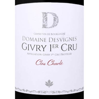 Domaine Desvignes, Givry Premier Cru, Clos Charle 2022 (6x75cl)