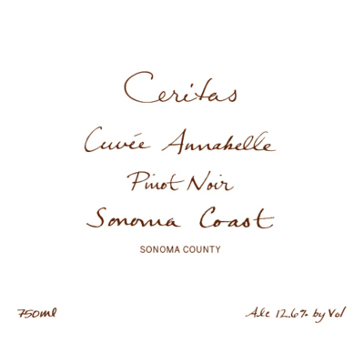 Ceritas Cuvee Annabelle Pinot Noir  2019 (6x75cl)