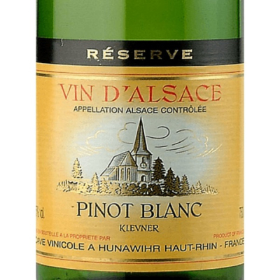 Cave Vinicole a Hunawihr, Klevner Reserve Pinot Blanc, Alsace 2023 (6x75cl)
