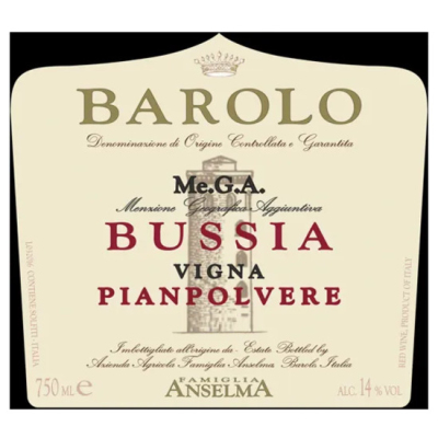 Famiglia Anselma Barolo Bussia Vigna Pianpolvere 2016 (3x150cl)