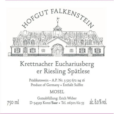 Hofgut Falkenstein, Krettnacher Euchariusberg Riesling Spatlese Forster, Mosel 2019 (1x75cl)