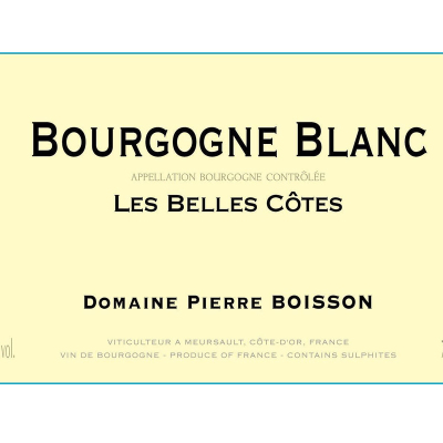 Pierre Boisson Bourgogne Les Belles Cotes 2022 (12x75cl)