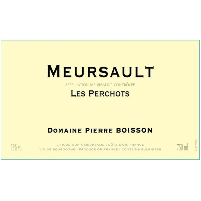 Pierre Boisson Meursault Les Perchots 2021 (12x75cl)