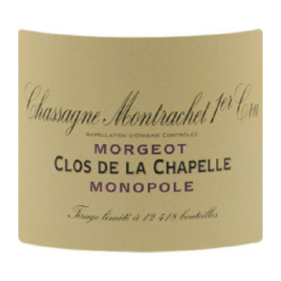 Domaine de la Vougeraie Chassagne-Montrachet 1er Cru Morgeot Clos de la Chapelle Blanc 2021 (6x75cl)