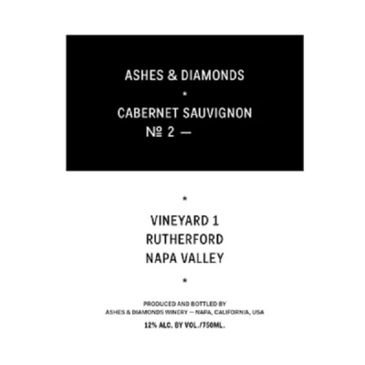 Ashes & Diamonds, Vineyard 1 Cabernet Sauvignon No 2, Napa Valley 2016 (6x75cl)