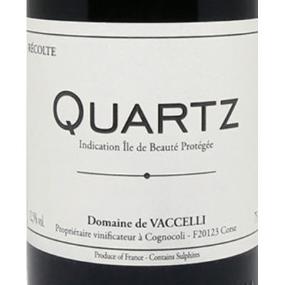 Domaine de Vaccelli, Quartz Rouge, Ile de Beaute 2021 (1x1500cl)