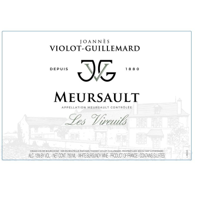 Joannes Violot-Guillemard Meursault Les Vireuils 2021 (6x75cl)