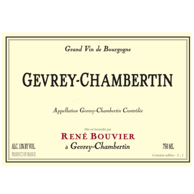 Rene Bouvier Gevrey-Chambertin 2022 (6x75cl)