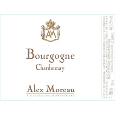 Alex Moreau Bourgogne Chardonnay 2022 (6x75cl)