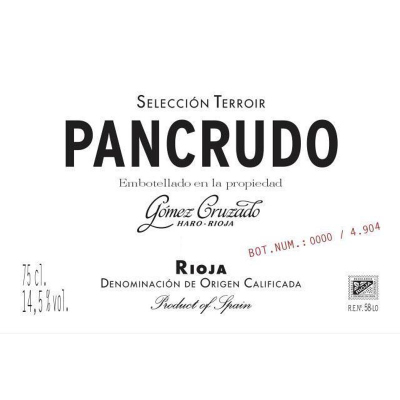 Gomez Cruzado Selección Terroir Pancrudo 2021 (6x75cl)