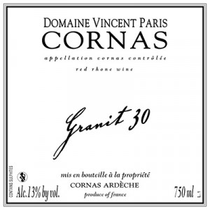 Vincent Paris Cornas Granit 30 2018 (6x75cl)