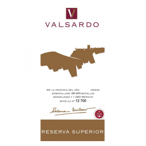 Valsardo Ribera del Duero Reserva Superior 2002 (6x75cl)
