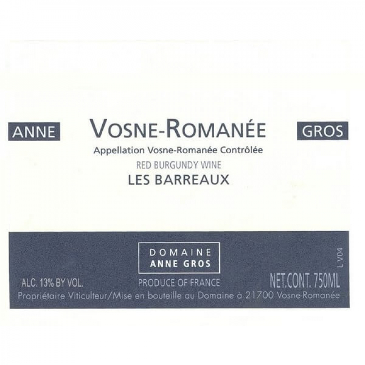Anne Gros Vosne-Romanee 1er Cru Les Barreaux 2021 (6x75cl)