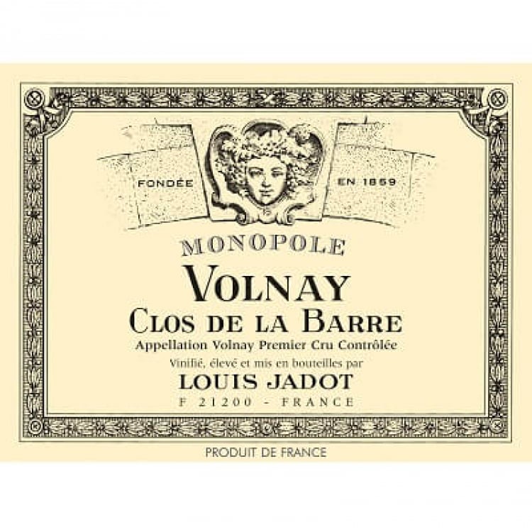 (Maison) Louis Jadot Volnay 1er Cru Clos de la Barre 2021 (6x75cl)