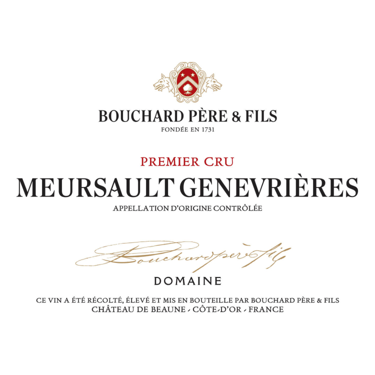 Bouchard Pere & Fils Meursault 1er Cru Les Genevrieres  2021 (6x75cl)