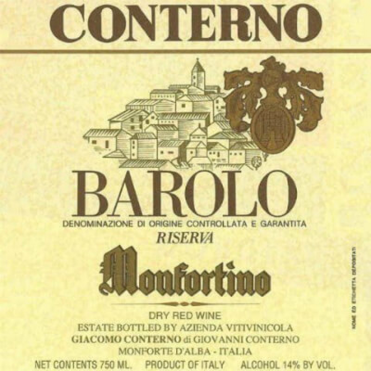 Giacomo Conterno Barolo Riserva Monfortino 1978 (1x75cl)