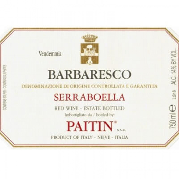 Paitin Barbaresco Serraboella 2018 (6x75cl)